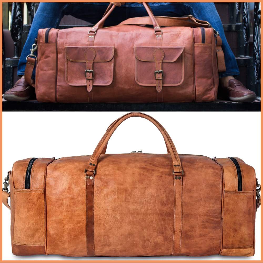 Leather Duffle Bag: image 2