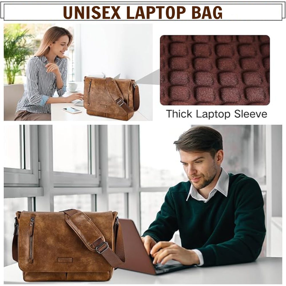 Messenger Bag for Men - Brown: image 4